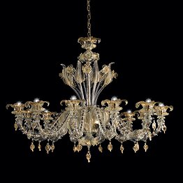 cristal or Rezzonico Chandelier Ca '